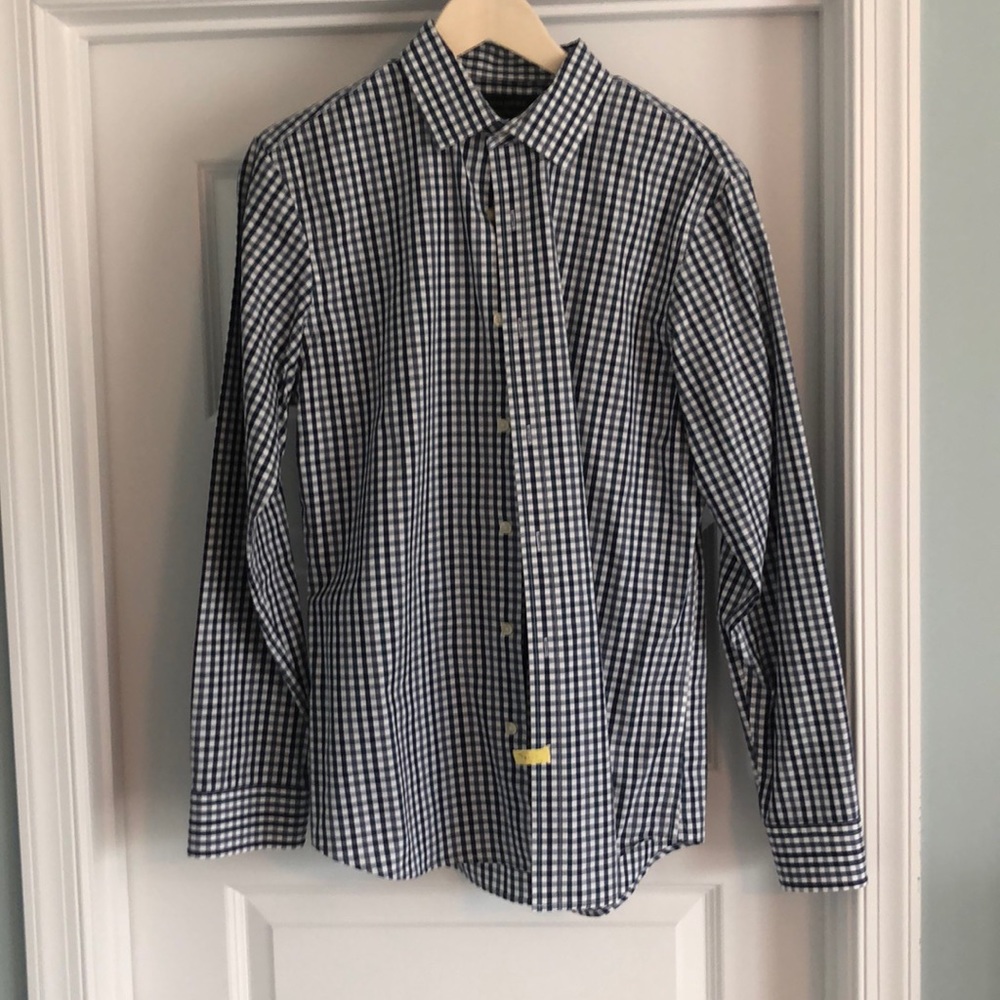 Banana Republic dress shirt white/blue/green